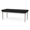 thumbnail image 2 of Amherst Steel Reception Waiting 18.5" 2 Seat Bench / Silver Steel / Black, 2 of 3