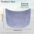 thumbnail image 7 of Uorisanigo Car Hood Cover Easy to Install Light Purple Car Hood Cover Protectors, Washable Vehicle Hoods Protection Easy Clean for Cars Hoods Decoration and Protection, 7 of 7