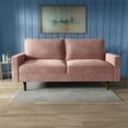 thumbnail image 4 of Enor Furniture Lauring 70" Upholstered Modern Velvet Sofa in Pink, 4 of 13