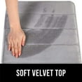 thumbnail image 2 of Memory Foam Bathroom Bath Rugs Absorbent Non-Slip Bath Rugs Washable Bath Mat - 40 x 120 cm, Gray, 2 of 7