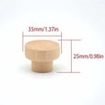 thumbnail image 5 of Tirador de Madera para Muebles 20 Piezas Pomos Redondos de Madera Natural Pomo para Muebles de Madera Pomo de Puerta de Madera Pomo para Cajón Adecuado para Armarios, Cajones, Armarios, Tocadores,, 5 of 5