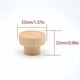 thumbnail image 5 of Tirador de madera para muebles, 20 piezas, redondo, de madera natural, para muebles, puerta, cajón, armario, alacena, cocina, etc., 5 of 5