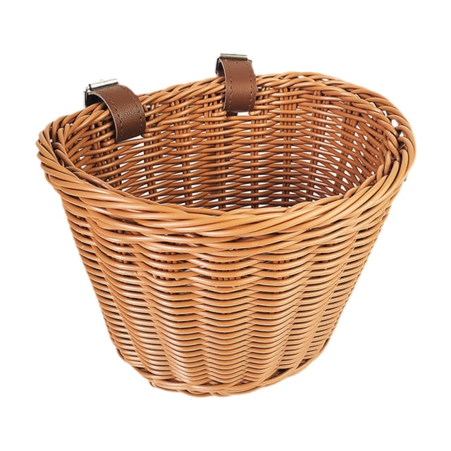 Cesta de bicicleta para niños Cesta de ciclo delantero Niños portátiles Cinsting Casking Decoración de bicicletas para bicicletas para acampar compras M