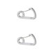 thumbnail image 1 of Soidarity Clips de mosquetón Resistente al desgaste Operación simple Mosquetón de alta resistencia a impactos más fuerte para exteriores Plata 2piezas Soidarity CBP205779, 1 of 6