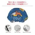 thumbnail image 5 of Disketp Construction Vehicles Shower Caps,Reusable Shower Cap For Women, Double Layer Waterproof Hair Cap, Large Size For All Hair Lengths,For Girls Spa Home Salon Use, 5 of 9