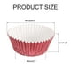 thumbnail image 2 of Forros de papel de aluminio metálico para hornear cupcakes, 100 piezas forros de papel resistente a la grasa color rosa dorado, 2 of 6