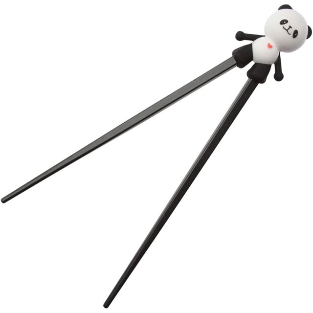 HUGFEGWE Training Chopsticks, Kids Training Chopsticks, Cute Panda Kids Chopsticks, Safe Chopsticks Helper, Heat Resistant Silicone Child Chopsticks with Guide Practice, Training Chopsticks For Kids
