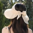 thumbnail image 2 of Fgnfyis Ladies Fairy Velvet Beret Summer Lightweight Breathable Sun Elegant Hollow Top Design Beige M, 2 of 6