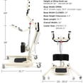 thumbnail image 3 of Full Electric Sit to Stand Lift â Safely Sit, Stand or Transfer with Ease - Ideal Stand Assist Electric Patient Lift for Home or Healthcare Facilities - Large Torso Sling & Buttock Strap, 3 of 4