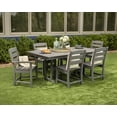 thumbnail image 2 of POLYWOOD 37.72" Plastic Outdoor Dining Table, Brown, 2 of 3