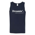 thumbnail image 2 of Dreamin' Dr Martin Luther King Jr. 1963 Mens Graphic Tank Top, Navy, 2XL, 2 of 3