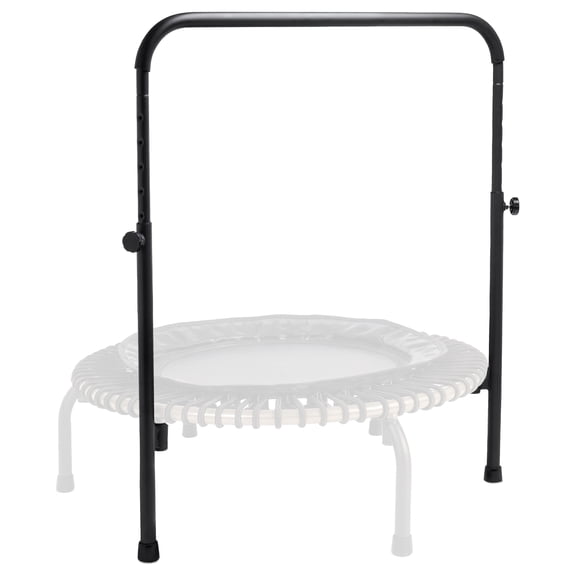 JumpSport Steel Padded Trampoline with Adjustable Handle Bar, Black, 8.82 lbs