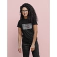 thumbnail image 2 of Eat Sleep K Pop Interference Graphic Women Black T-Shirt, Female Medium, 2 of 4