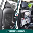 thumbnail image 5 of Car Seat Back Protector,Waterproof & Stain Resistant Kick Mats with Tablet Holder & Organizer Pockets,Easy-Clean Nylon Back Seat Protector An Elaborate Pastel Pink, 5 of 7