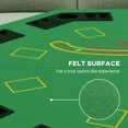 thumbnail image 7 of 8-Player Octagonal Poker Table - 47.25" Folding Card Game Table with Chip Trays & Cup Holders, Durable MDF & Steel, Black/Green for Home Casino Nights, 7 of 7