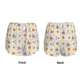 thumbnail image 3 of Balery Construction Equipments Worker Pantalones cortos deportivos para mujer con forro y dos bolsillos, elásticos, para entrenamiento, gimnasio, yoga-Medium, 3 of 7