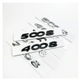 thumbnail image 3 of Fit For Peugeot 2008 3008 4008 5008 Parts Accessories Car ABS Boot Trunk Tail Chrome Letters Words Logo Badge Emblem Decals Sticker, 3 of 7