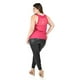 thumbnail image 3 of Blusa de chifon con escarolas Roman Fashion /Tallas Extras, 203 (Magenta) fucsia oscuro 40, 3 of 6