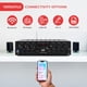 thumbnail image 4 of Amplificador Pyle Wireless Bluetooth Karaoke-6 canales 750 W para audio doméstico, receptor estéreo con USB, auriculares, 2 entradas de micrófono con Echo, Talkover para PA PTA62BT, AUX, negro, 4 of 7