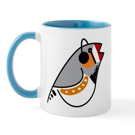 

CafePress - Singing Zebra Finch Mug - 11 oz Ceramic Mug - Novelty Coffee Tea Cup