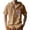 Khaki, variant on Men's Linen Short Sleeve Tops with Hood Boho Printed Chest Pocket Drawstring Button Up Hoodie Beach Shirt (XL, Khaki)