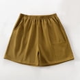 thumbnail image 2 of Timegard Running Shorts for Women Plus Size Wide Leg Elastic Waisted Sweatshorts Workout Shorts with Pockets, 2 of 7