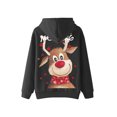 thumbnail image 3 of Christmas Women Hoodie, Long Sleeve Hooded Elk Print Sweatshirt Street Casual Tops Outwear, 3 of 6