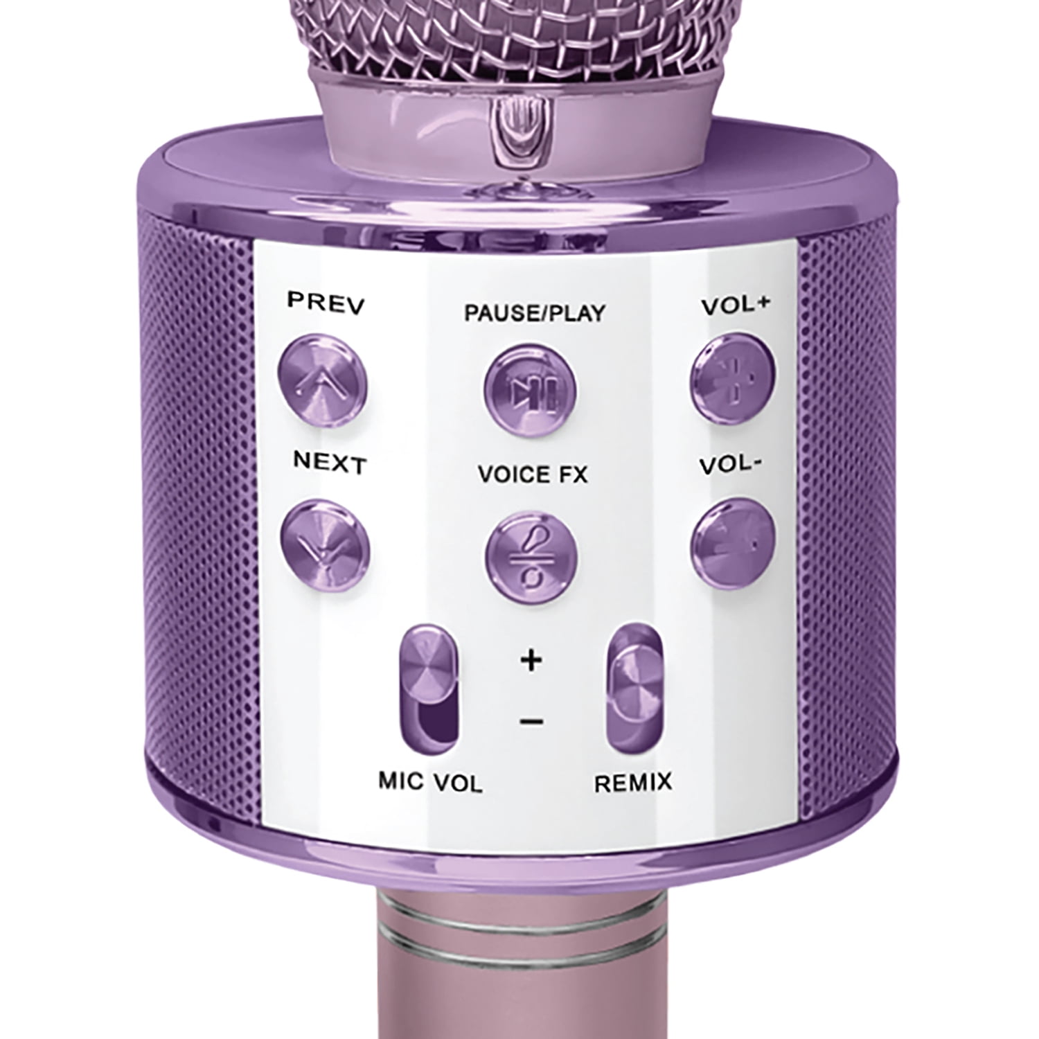 Crayola CKM150 Combo Bluetooth Karaoke Handheld Mic and 5-Watt Speaker, FM/USB/microSD, Aux In/Out, Vocal FX, up to 2 Hours Play Time (Pink) CKM150P