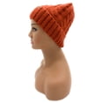 thumbnail image 3 of Empire Cove Winter Cable Knit Cuff Beanie Rust, 3 of 4