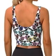 thumbnail image 3 of Lsque Panda And Glasses Printed Women'S Sports Bra, Compression, Moisture Wicking, High-Impact Sports Bra For Women,Supportive sports bra-Large, 3 of 9