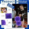 thumbnail image 3 of Pompons Cheerleader 24 Pack Sports Danse Cheering Plastique Métallique Pompons pour Enfants Adultes-Style Ring, 3 of 6