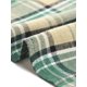 thumbnail image 5 of INSPIRAR CHIC Camisas de cuadros vintage de mujer con botones, escote en V, manga 3/4, blusa tunic casual XL verde, 5 of 6