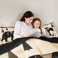 thumbnail image 5 of Homewish Boys Girls Jungle Safari Bear 3 Pieces Queen Comforter Set,Retro Vintage Ultra Soft Bedding Sets,Woodland Wildlife Bedding Comforter Set Breathable,Breathable Home Decor,Reversible, 5 of 8