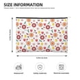 thumbnail image 4 of Rocae Oriental Cuisine for Cosmetic Bags for Women Paper Reusable Cosmetic Bag Travel Toiletry Organizer Capacity Multipurpose Zipper Pouch, 4 of 8
