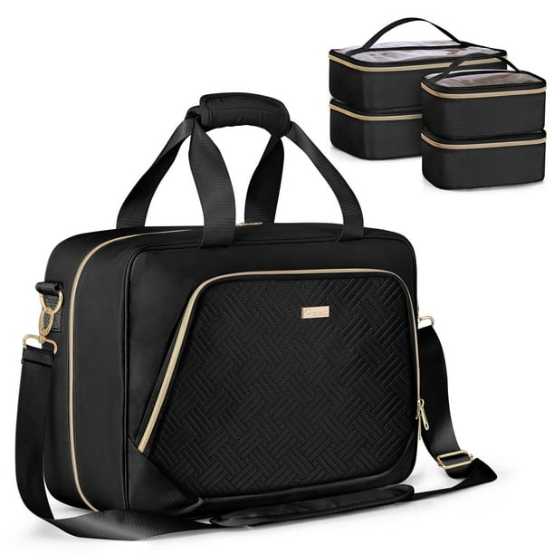 Bolsa organizadora de maquillaje Prokva Professional Travel Funda negra