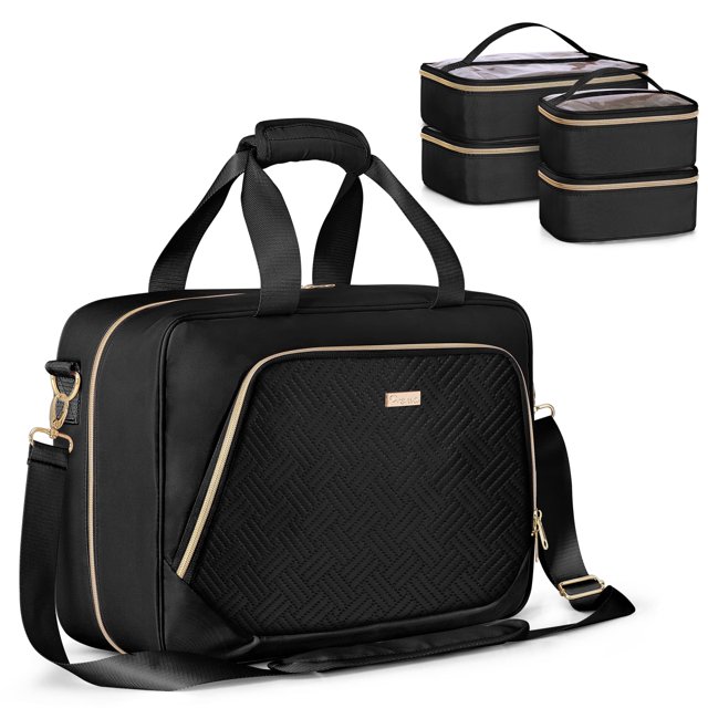 Bolsa organizadora de maquillaje Prokva Professional Travel Funda negra