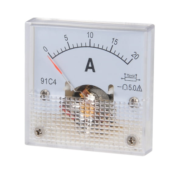 91C4-A Analog Current Panel Meter DC 20A Ammeter for Circuit Testing