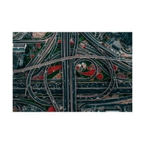 Canvas Wall Art - Carmine Chiriaco 'Urban Labyrinth' Wall Art for Living Room, Bedroom, or Office Décor by Trademark Fine Art - 47 x 30 Inches