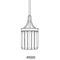 thumbnail image 3 of Progress Lighting Glimmer 1-Light Mini-Pendant, Silver Ridge, Prismatic Glass, 3 of 5
