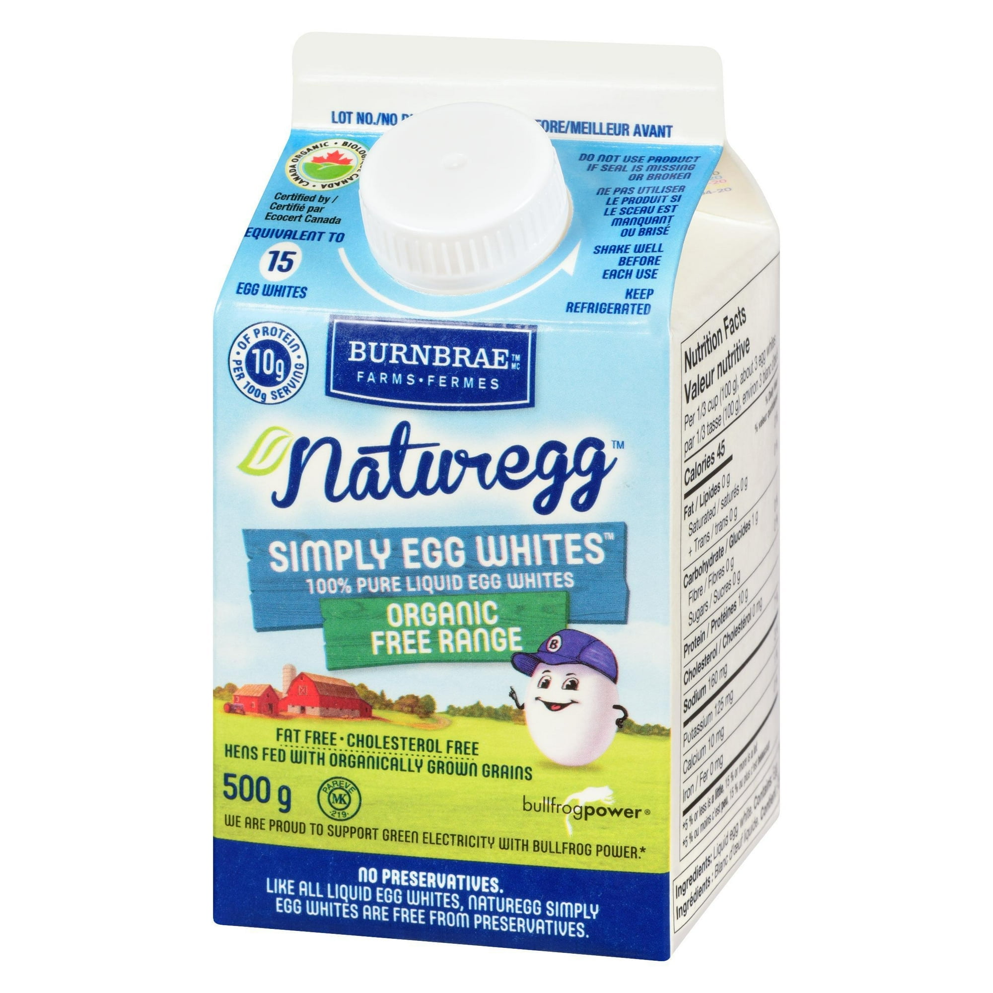 Naturegg Simply Egg  Whites™ Organic Burnbrae Farms