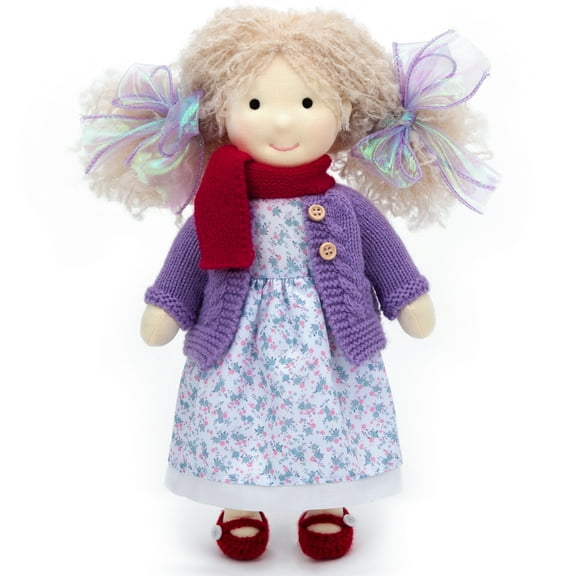 Waldorf Doll Handmade - Personalized Princess Rag Doll with Exquisite Box Birthday Gift For Girl Ideal Perfect Gift