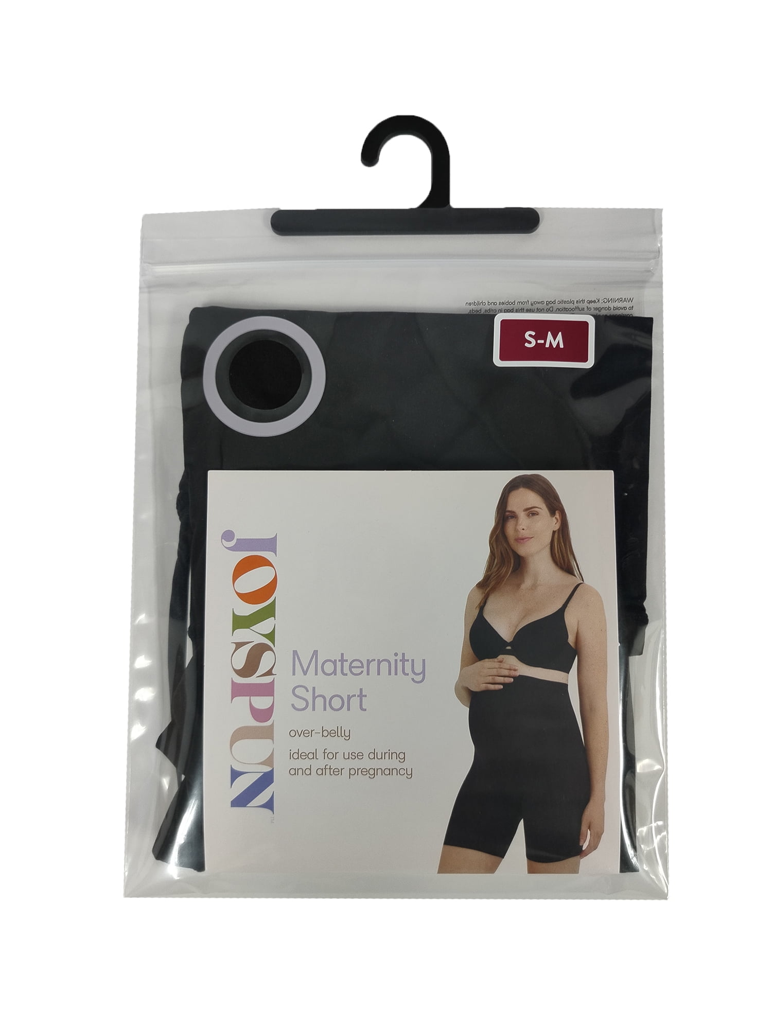Joyspun Women's Maternity Over the Belly Stretch Boyshort, Sizes S-XXXL