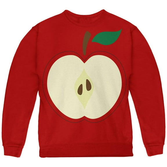 Halloween Apple Slice Costume Youth Sweatshirt Red YMD
