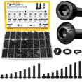 thumbnail image 1 of Kit surtido de tornillos Fgruh 2300 piezas con casquillo hexagonal M3 negro y zinc, 1 of 8