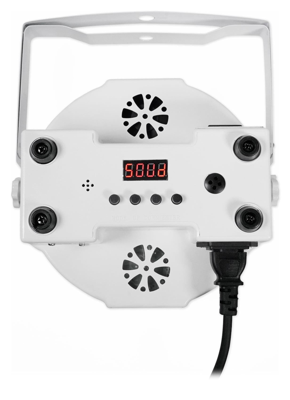 Rockville RockPAR50 White Compact 24W LED RGB Par Can DJ/Club/Stage Wash Light, DMX Control, Daisy-Chain Power, Sound-Activated, for Parties, Weddings, and Live Performances