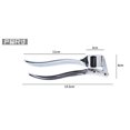 thumbnail image 4 of WIFKLSIIPG Stainless Steel Garlic Press Crusher Squeezer Masher Home Kitchen Mincer Tool(Silver), 4 of 9