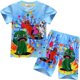thumbnail image 1 of Pijama de jardín de Banban para niños, ropa de dormir de manga corta con estampado de dibujos animados, de Navidad, 1 of 4