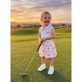 thumbnail image 5 of BemeyourBBs Toddler Baby Girl Summer Clothes Infant Baby Summer Clothes Button Down Collar Sleeveless Vest Tank Tops Golf Cart Print Elastic Waist Pleated Skirt Set, 5 of 9