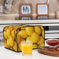 thumbnail image 6 of Haiem Ripe Yellow Lemon Print Toaster Covers 4 Slice Wide Slot,Bread Dust Cover & Fingerprint Protection,Bread Machine Cover,Appliance Covers, 6 of 7