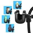 thumbnail image 4 of Portavasos para silla de ruedas con soporte para teléfono, portavasos 2 en 1 para andador, portavasos para cochecito, portavasos universal para bicicleta y silla de ruedas., 4 of 7